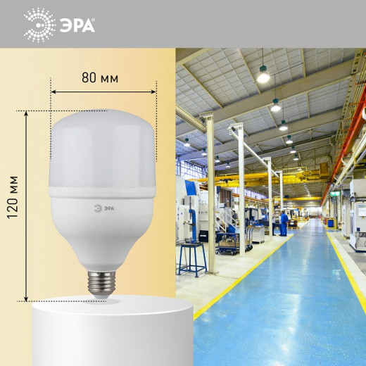 Лампа светодиодная Эра  E27 20Вт 4000K LED POWER T80-20W-4000-E27