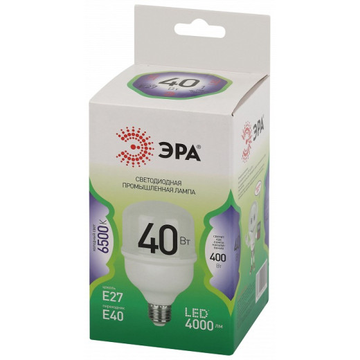 Лампа светодиодная Эра Green Line E27/E40 40Вт 6500K LED POWER T80-40W-865-E27/E40 GL