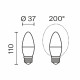 Лампа светодиодная Voltega  E27 9Вт 2700K 3082