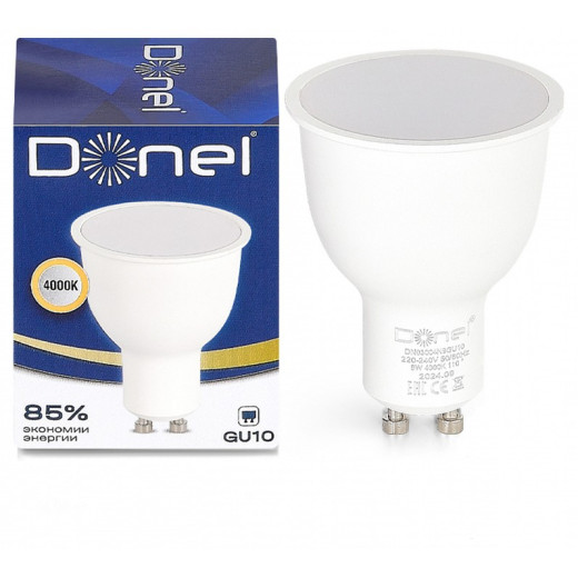 Лампа светодиодная Donel DN03 GU10 9Вт 4000K DN03004N9GU10