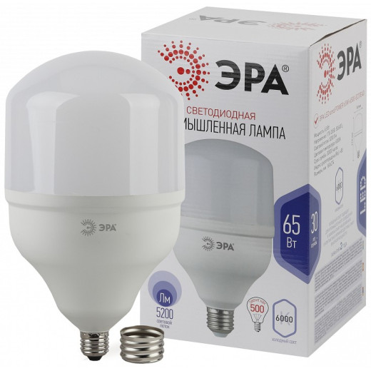 Лампа светодиодная Эра Стандарт E27/E40 65Вт 6500K LED POWER T140-65W-6500-E27/E40
