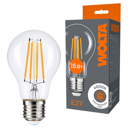 Лампа светодиодная Wolta  E27 15Вт 4000K WF-A60-15W4KE27