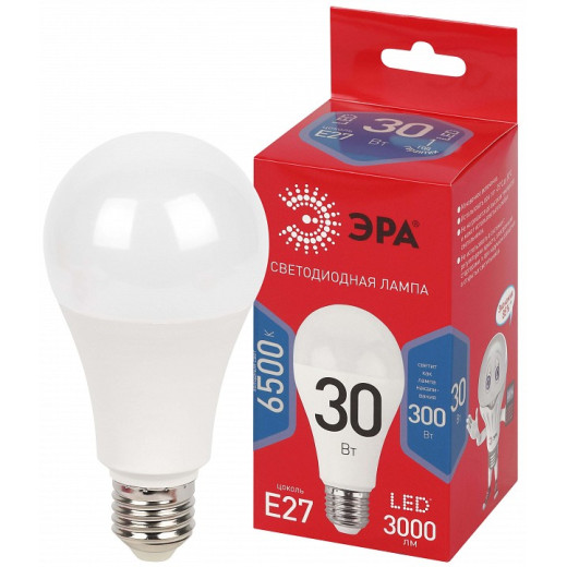 Лампа светодиодная Эра  E27 30Вт 6500K LED A70-30W-865-E27 R
