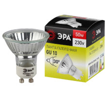 Лампа галогеновая Эра  GU10 50Вт 3000K GU10-JCDR (MR16) -50W-230V