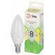 Лампа светодиодная Эра Green Line E14 8Вт 3000K LED B35-8W-830-E14 GL