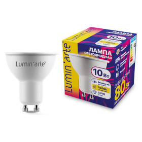 Лампа светодиодная Luminarte  GU10 10Вт 3000K LSTD-PAR16-10W3KGU10
