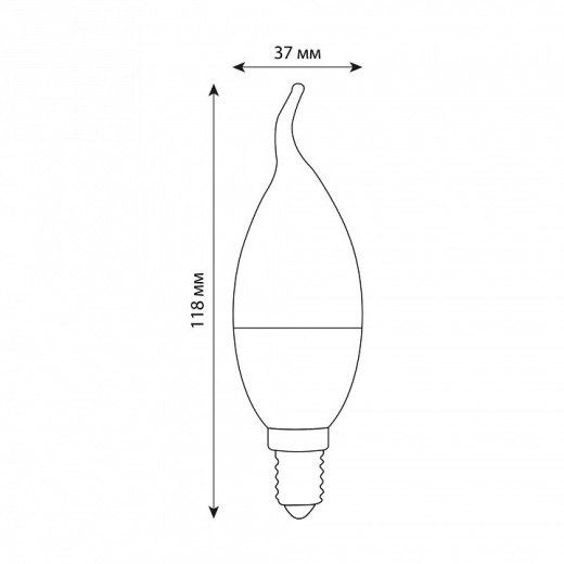 Лампа светодиодная Volpe OPTIMA DIM E14 6Вт 3000K UL-00009223