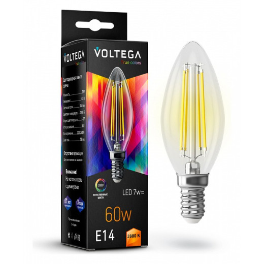 Лампа светодиодная Voltega Cangle E14 7W High CRI E14 7Вт 2800K 7152