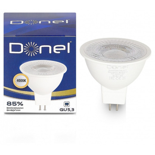 Лампа светодиодная Donel DN03 GU5.3 7Вт 4000K DN03005N7GU5,3