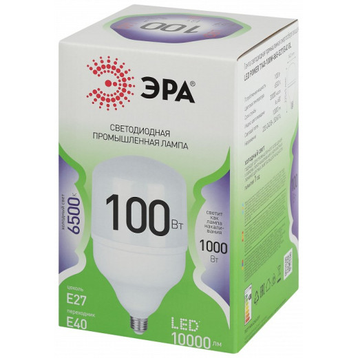 Лампа светодиодная Эра Green Line E27/E40 100Вт 6500K LED POWER T140-100W-865-E27/E40 GL