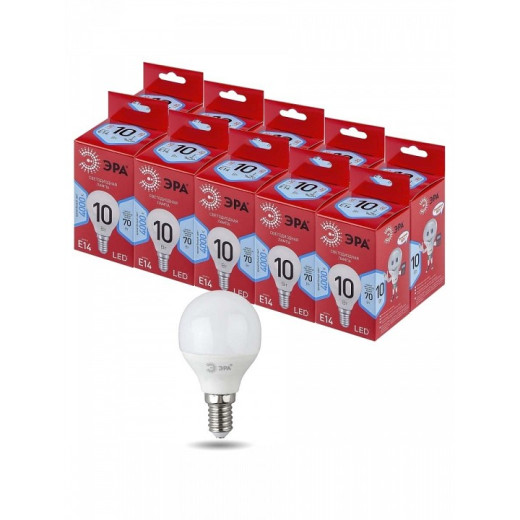 Лампа светодиодная Эра  E14 10Вт 4000K LED P45-10W-840-E14 R