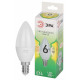 Лампа светодиодная Эра Green Line E14 6Вт 3000K LED B35-6W-830-E14 GL