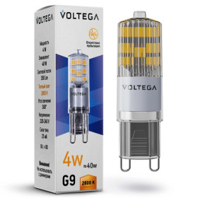 Лампа светодиодная Voltega Capsule G9 G9 4Вт 2800K 7124