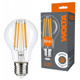 Лампа светодиодная Wolta  E27 20Вт 4000K WF-A60-20W4KE27