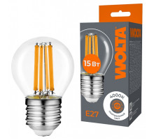 Лампа светодиодная Wolta  E27 15Вт 4000K WF-G45-15W4KE27