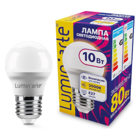 Лампа светодиодная Luminarte  E27 10Вт 3000K LSTD-G45-10W3KE27