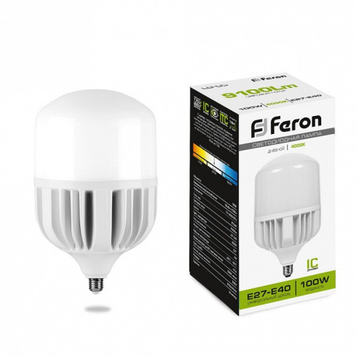 Лампа светодиодная Feron  E27, E40 40Вт 4000K 25819
