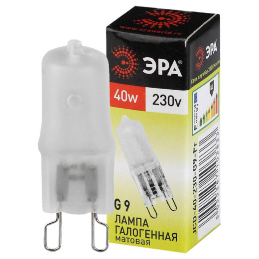 Лампа галогеновая Эра  G9 40Вт 3000K G9-JCD-40-230V-FR