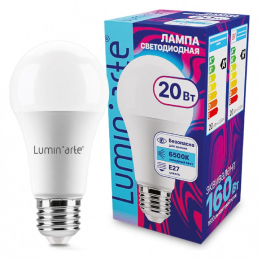Лампа светодиодная Luminarte  E27 20Вт 6500K LSTD-A60-20W6KE27
