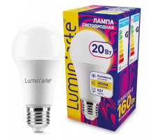 Лампа светодиодная Luminarte  E27 20Вт 3000K LSTD-A60-20W3KE27