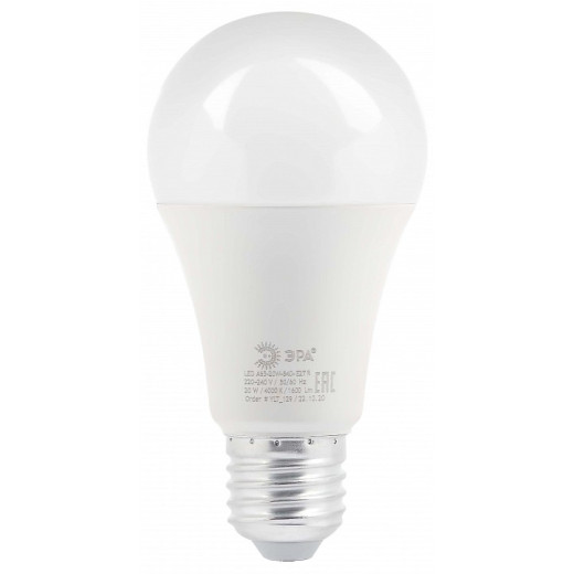 Лампа светодиодная Эра  E27 20Вт 4000K LED A65-20W-840-E27 R