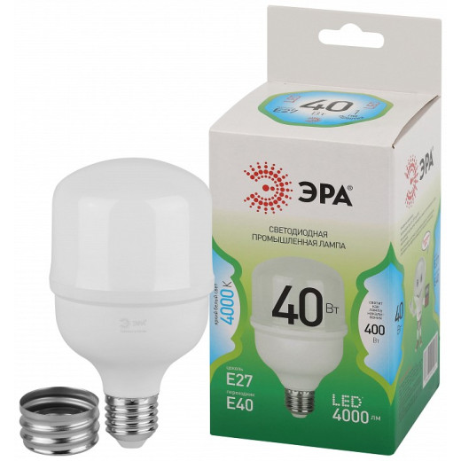 Лампа светодиодная Эра Green Line E27/E40 40Вт 4000K LED POWER T80-40W-840-E27/E40 GL