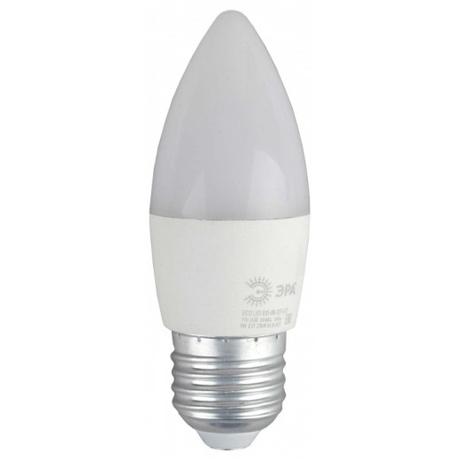 Лампа светодиодная Эра  E27 8Вт 2700K ECO LED B35-8W-827-E27 R