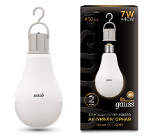 Лампа светодиодная Gauss LED A60 E27 7Вт 3000K 102402107