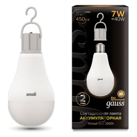 Лампа светодиодная Gauss LED A60 E27 7Вт 3000K 102402107