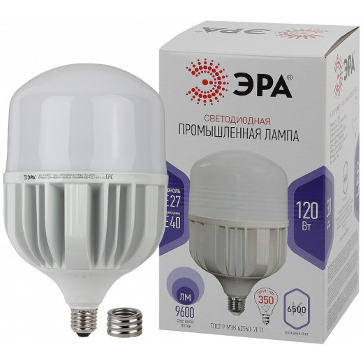 Лампа светодиодная Эра Стандарт E27/E40 120Вт 6500K LED POWER T160-120W-6500-E27/E40