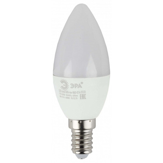 Лампа светодиодная Эра  E14 6Вт 4000K ECO LED B35-6W-840-E14 R