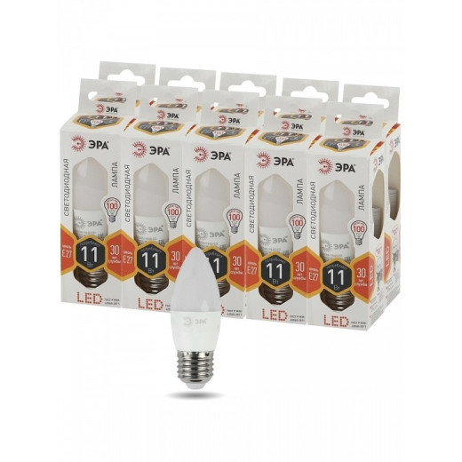 Лампа светодиодная Эра Стандарт E27 11Вт 2700K LED B35-11W-827-E27