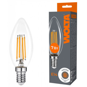 Лампа светодиодная Wolta  E14 7Вт 4000K WF-C35-7W4KE14