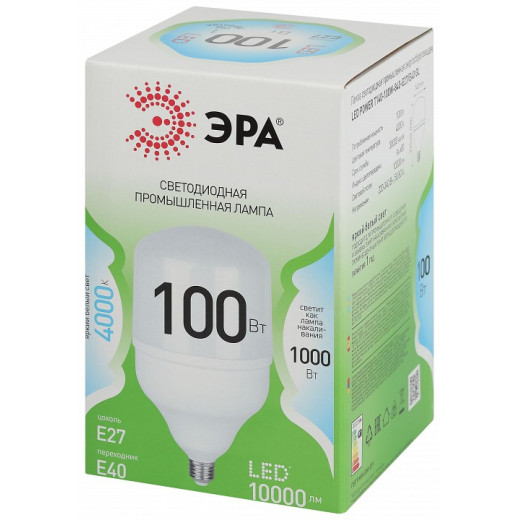 Лампа светодиодная Эра Green Line E27/E40 100Вт 4000K LED POWER T140-100W-840-E27/E40 GL