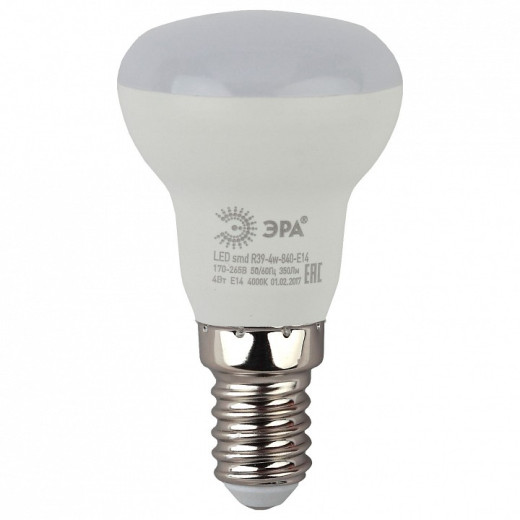 Лампа светодиодная Эра Стандарт E14 4Вт 4000K LED R39-4W-840-E14