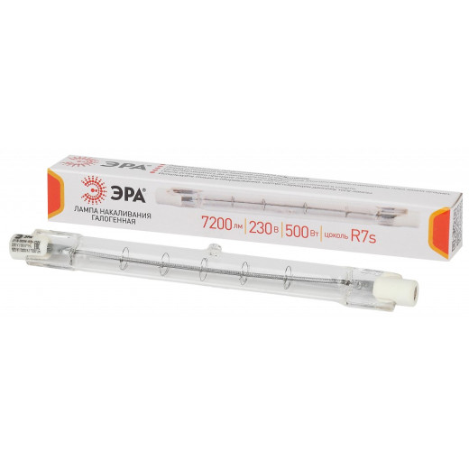 Лампа галогеновая Эра  R7s 500Вт 3000K J118-500W-R7s-230V