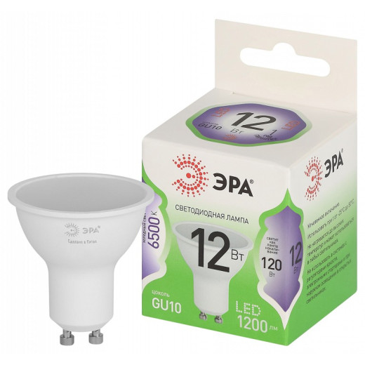 Лампа светодиодная Эра Green Line GU10 12Вт 6500K LED MR16-12W-865-GU10 GL