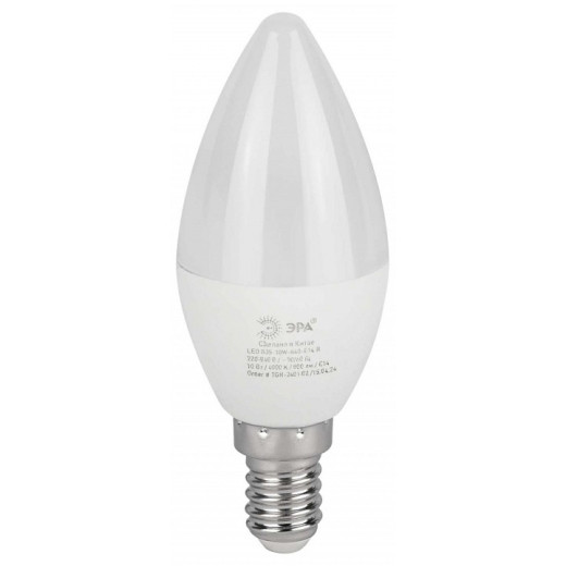 Лампа светодиодная Эра  E14 10Вт 4000K LED B35-10W-840-E14 R