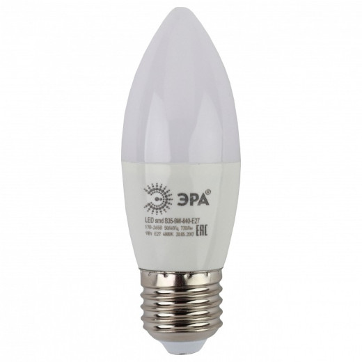 Лампа светодиодная Эра Стандарт E27 9Вт 4000K LED B35-9W-840-E27