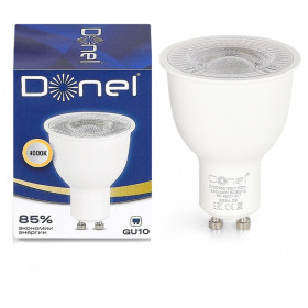 Лампа светодиодная Donel DN03 GU10 9Вт 4000K DN03003N9GU10Dim