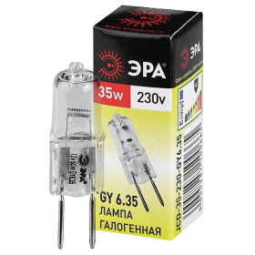 Лампа галогеновая Эра  GY6.35 35Вт 3000K GY6.35-JCD-35W-230V