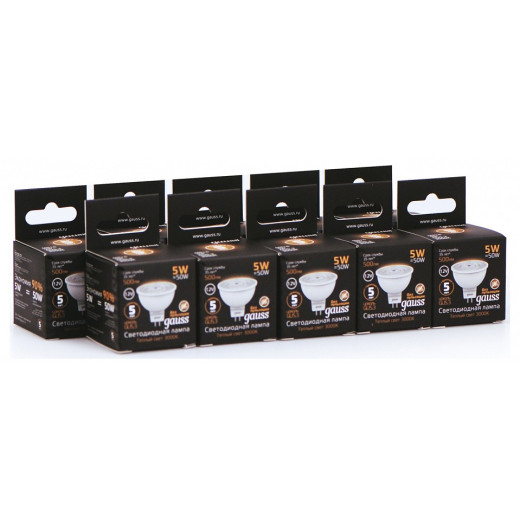 Лампа светодиодная Gauss  GU5.3 5Вт 3000K 201505105