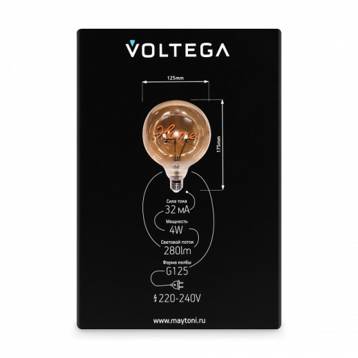 Лампа светодиодная Voltega  E27 4Вт 2700K 8524