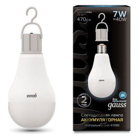 Лампа светодиодная Gauss LED A60 E27 7Вт 4100K 102402207