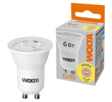 Лампа светодиодная Wolta  GU10 6Вт 3000K WSTD-JCDR-MR11-6W3KGU10-L