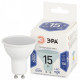 Лампа светодиодная Эра Стандарт GU10 15Вт 6000K LED MR16-15W-860-GU10