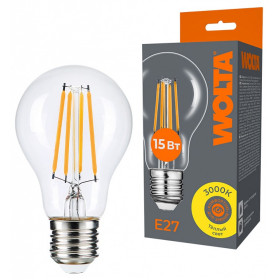 Лампа светодиодная Wolta  E27 15Вт 3000K WF-A60-15W3KE27