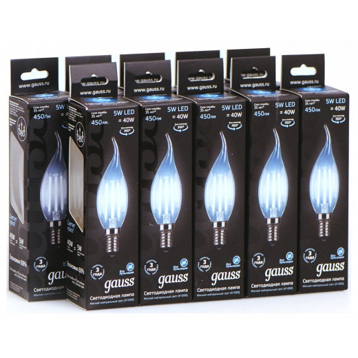 Лампа светодиодная Gauss  E14 5Вт 4100K 104801205
