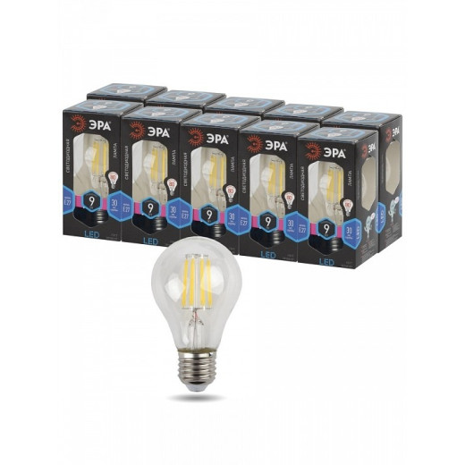 Лампа светодиодная Эра F-LED E27 9Вт 4000K F-LED A60-9W-840-E27
