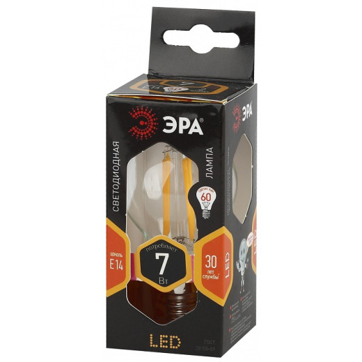 Лампа светодиодная Эра  E14 7Вт 2700K F-LED P45-7W-827-E14